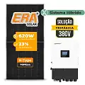 Gerador de Energia Solar Hibrido Luxpower sem Bateria Sem Estrutura SGF 19,84KWP ERA 620W HIBRIDO 15KW TRIF 380V DC48V SEM BATERIA