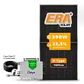 Gerador de Energia Solar Microinversor DEYE Telhado Metálico Mini Trilho SGF 9,44KWP ERA N-TYPE MONO 590W SUN 2.25KW 4MPPT MONO 220V