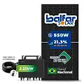 Gerador de Energia Solar Microinversor Growatt Laje Inclinação SGF 4,4KWP BALFAR FINAME 550W NEO 2.25KW 4MPPT MONO 220V COM CABO