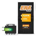 Gerador de Energia Solar Microinversor Growatt Telhado Fibro Parafuso Madeira SGF 7,44KWP ERA N-TYPE MONO 620W NEO 2.25KW 4MPPT MONO 220V