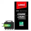 Gerador de Energia Solar Microinversor Growatt Laje Inclinação SGF 5,16KWP LONGI 645W HPBC NEO 2.25KW 4MPPT MONO 220V