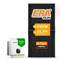 Gerador de Energia Solar On Grid Growatt Telhado Metálico Mini Trilho SGF 11,80KWP ERA N-TYPE MONO 590W MIN X2 8KW 3MPPT MONO 220V