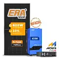 Gerador de Energia Solar Retrofit Must Sem Estrutura SGF 1,24KWP ERA BIF 620W PV29 LHP 5KW AC120V DC48V BAT. LITIO 4.8KWH 100A