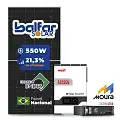 Gerador de Energia Solar Off Grid Interativo Must Telhado Cerâmico Gancho SGF 6,6KWP FINAME 550W PV29 HP 5KW AC220V DC48V BAT. LITIO 4.8KWH 100A