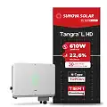 Gerador de Energia Solar On Grid SAJ Telhado Metálico Mini Trilho SGF 34,16KWP SUNOVA N-TYPE MONO 610W SAJ T3 30KW 2MPPT TRIF 380V