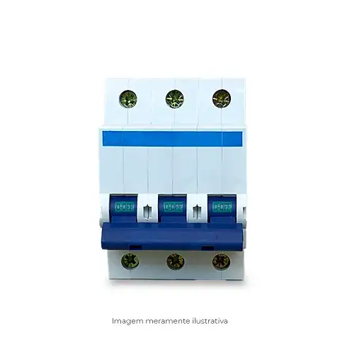 Categorias Componentes CA Disjuntor DISJUNTOR SCHNEIDER TRIPOLAR 100A, CUVA C, 10kA (380V), DIN, ESP. 27mm