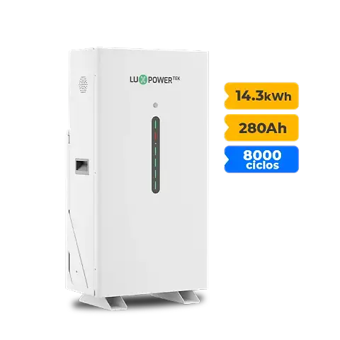 Foto 7 - Gerador de Energia Solar Hibrido Luxpower com Bateria Laje Inclinação SGF 19,8KWP FINAME 550W HIBRIDO 15KW TRIF 380V DC48V BAT. LITIO 14,3kWh