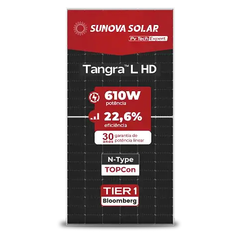 Foto 7 - Gerador de Energia Solar On Grid Solplanet Telhado Metálico Mini Trilho SGF 56,12KWP SUNOVA N-TYPE MONO 610W ASW 40KW 3MPPT TRIF 380V