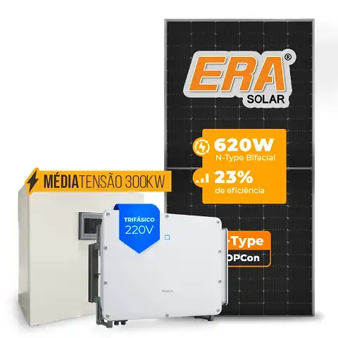 Gerador de Energia Solar Mercado Livre Sungrow Média Tensão Sem Estrutura SGF 84,32KWP ERA N-TYPE MONO 620W SG 75KW 7MPPT TRIF 220V