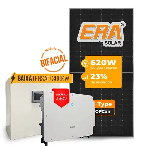 Gerador de Energia Solar Mercado Livre Sungrow Baixa Tensão Sem Estrutura SGF 471,20KWP ERA BIFACIAL 620W SG P2 75KW 8MPPT TRIF 380V