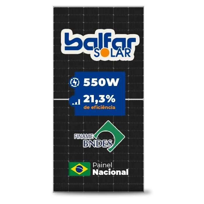 Foto 3 - Gerador de Energia Solar Microinversor Sungrow Sem Estrutura SGF 2,2KWP BALFAR FINAME 550W S2500S-L 2.5KW 4MPPT MONO 220V COM CABO