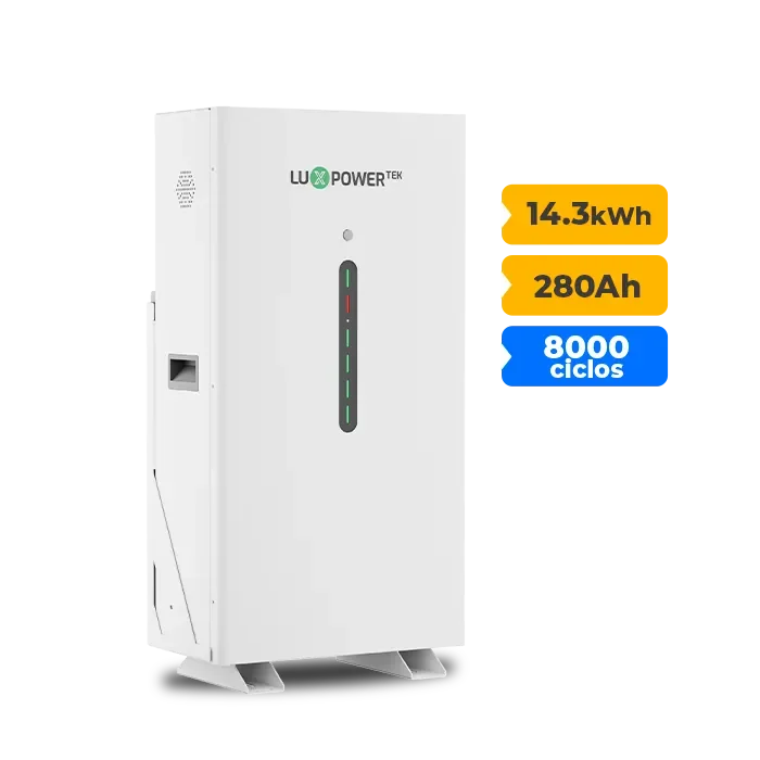 Foto 7 - Gerador de Energia Solar Hibrido Luxpower com Bateria Laje Inclinação SGF 19,8KWP FINAME 550W HIBRIDO 15KW TRIF 380V DC48V BAT. LITIO 14,3kWh