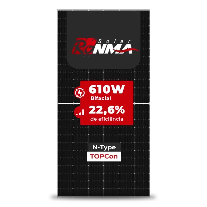 Foto 3 - Gerador de Energia Solar Microinversor Sungrow Sem Estrutura SGF 9,76KWP RONMA 610W BIFACIAL S2500S-L 2.5KW 4MPPT MONO 220V COM CABO