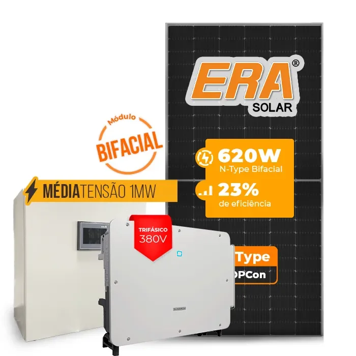 Gerador de Energia Solar Mercado Livre Sungrow Média Tensão Sem Estrutura SGF 1078,80KWP ERA BIFACIAL 620W SG P2 75KW 8MPPT TRIF 380V